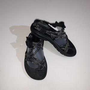 Chaco ZX/2 Sandals Womens 8 Black Strappy Buckle Toe Loop Hiking Water Shoes